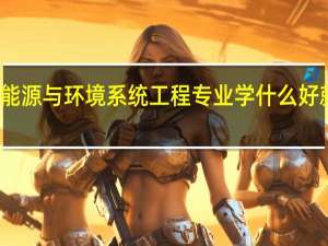 能源与环境系统工程专业学什么 好就业吗