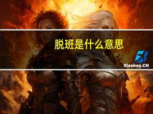 脱班是什么意思