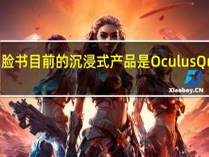 脸书目前的沉浸式产品是OculusQuest2