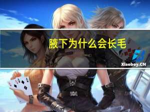 腋下为什么会长毛(女生腋下长毛什么原因)