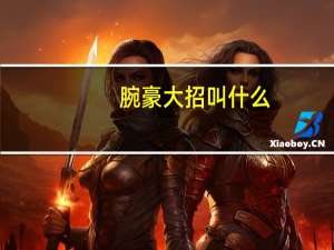 腕豪大招叫什么