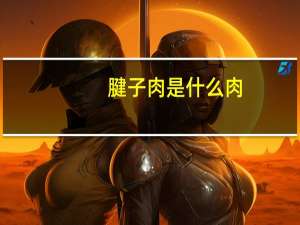 腱子肉是什么肉