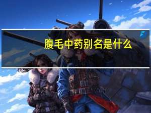 腹毛中药别名是什么（腹毛）
