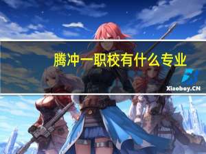 腾冲一职校有什么专业