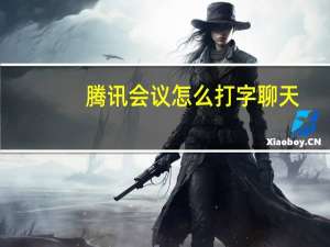 腾讯会议怎么打字聊天