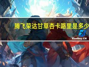 腾飞荣达 甘草杏卡路里是多少