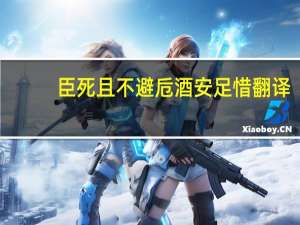 臣死且不避卮酒安足惜翻译（臣死且不避卮酒安足辞翻译）