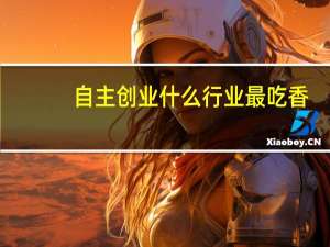 自主创业什么行业最吃香
