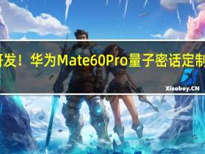 自主研发！华为Mate 60 Pro量子密话定制版首次亮相：打电话不怕被监听