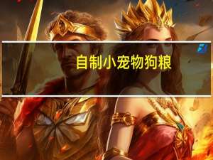 自制小宠物狗粮