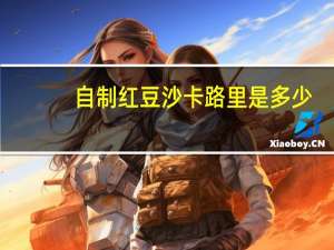 自制红豆沙卡路里是多少