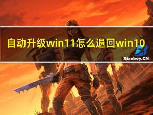 自动升级win11怎么退回win10（自动升级）