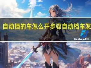 自动挡的车怎么开步骤 自动档车怎么开