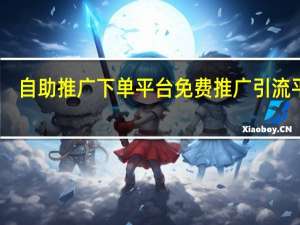 自助推广下单平台 免费推广引流平台(自助推广是什么意思)
