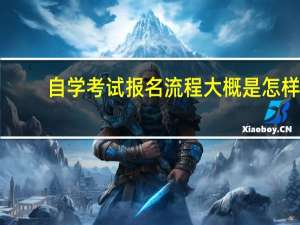 自学考试报名流程大概是怎样