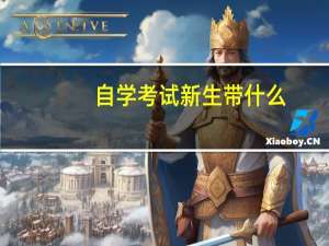 自学考试新生带什么