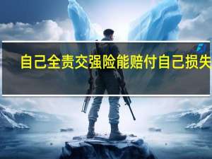 自己全责交强险能赔付自己损失吗