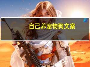 自己养宠物狗文案