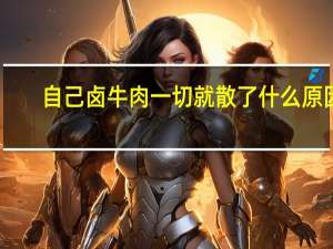 自己卤牛肉一切就散了什么原因