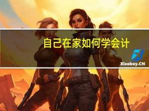 自己在家如何学会计