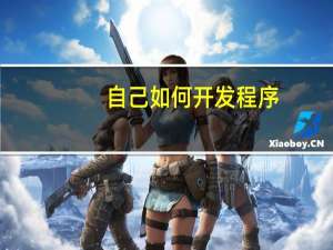 自己如何开发程序