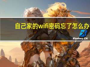 自己家的wifi密码忘了怎么办