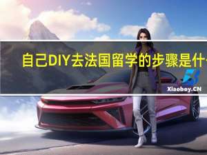 自己DIY去法国留学的步骤是什么