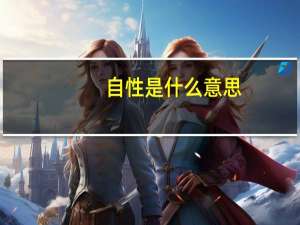 自性是什么意思