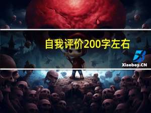 自我评价200字左右