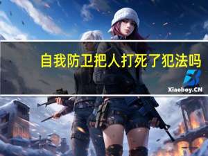 自我防卫把人打死了犯法吗