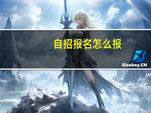 自招报名怎么报