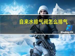 自来水排气阀怎么排气