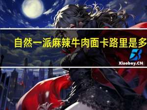 自然一派 麻辣牛肉面卡路里是多少