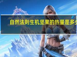 自然法则 生机坚果的热量是多少