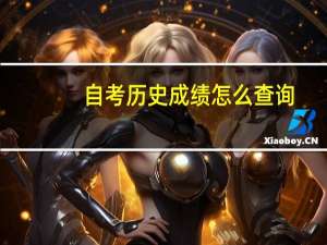 自考历史成绩怎么查询