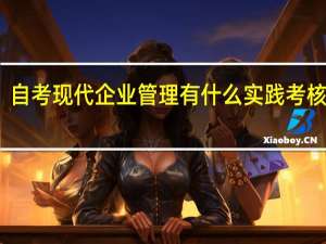 自考现代企业管理有什么实践考核科目