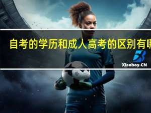 自考的学历和成人高考的区别有哪些