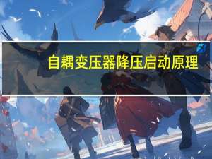 自耦变压器降压启动原理