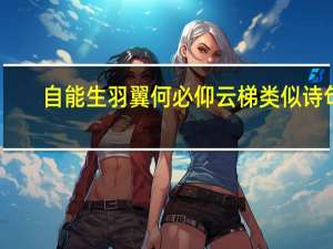 自能生羽翼何必仰云梯类似诗句