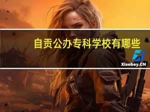 自贡公办专科学校有哪些