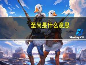 至尚是什么意思