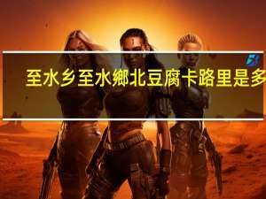 至水乡 至水鄉北豆腐卡路里是多少