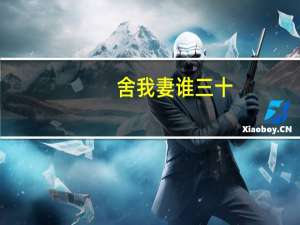 舍我妻谁三十（舍我妻谁）