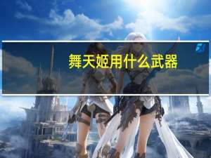 舞天姬用什么武器