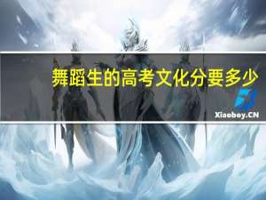 舞蹈生的高考文化分要多少
