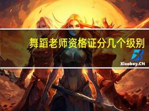 舞蹈老师资格证分几个级别
