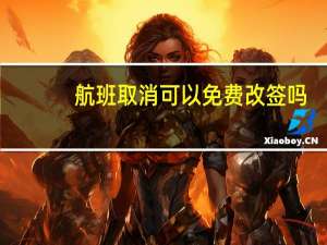 航班取消可以免费改签吗