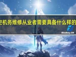 航空机务维修从业者需要具备什么样的职业素养