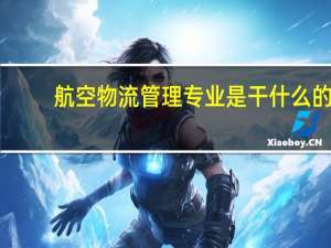航空物流管理专业是干什么的