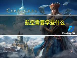 航空需要学些什么